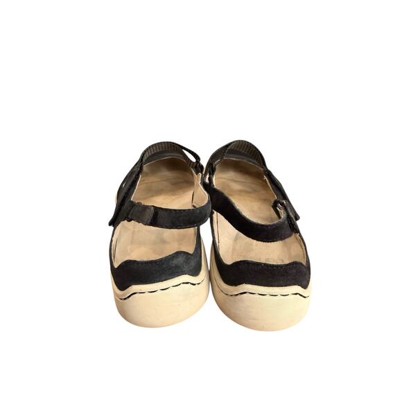 Dansko Shoes Size 39 US 8 Mary Jane Black Suede Canvas Flats Sneakers Comfort - Picture 4 of 11